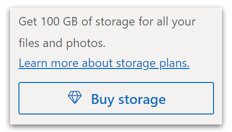 buy storage.