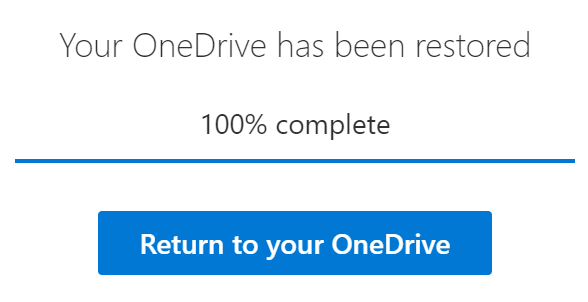 Return to your OneDrive.