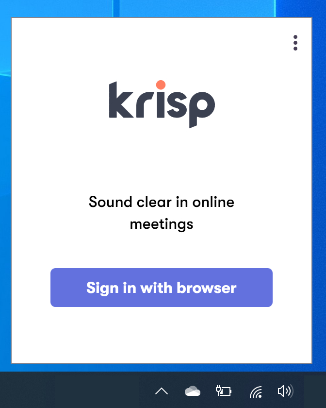 Sign in with browser.