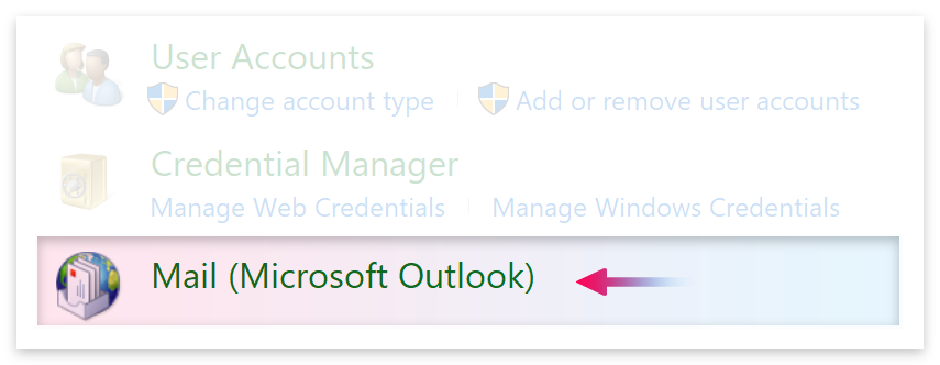 Mail, Microsoft Outlook.